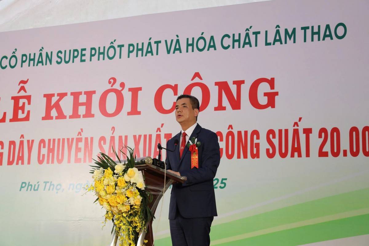 Supe Lâm Thao đầu tư 120 tỷ đồng xây dựng dây chuyền SOP chất lượng cao