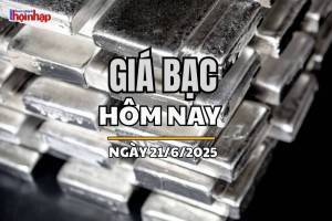 Giá bạc hôm nay 21/6/2025: Giá bạc trong nước và thế giới đồng loạt "lao dốc"