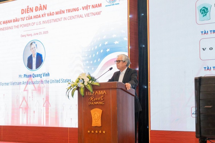 Ảnh 2: Ông Phạm Quang Vinh - Nguyên Đại sứ Việt Nam tại Hoa Kỳ chia sẻ về quan hệ sâu sắc giữa hai nước