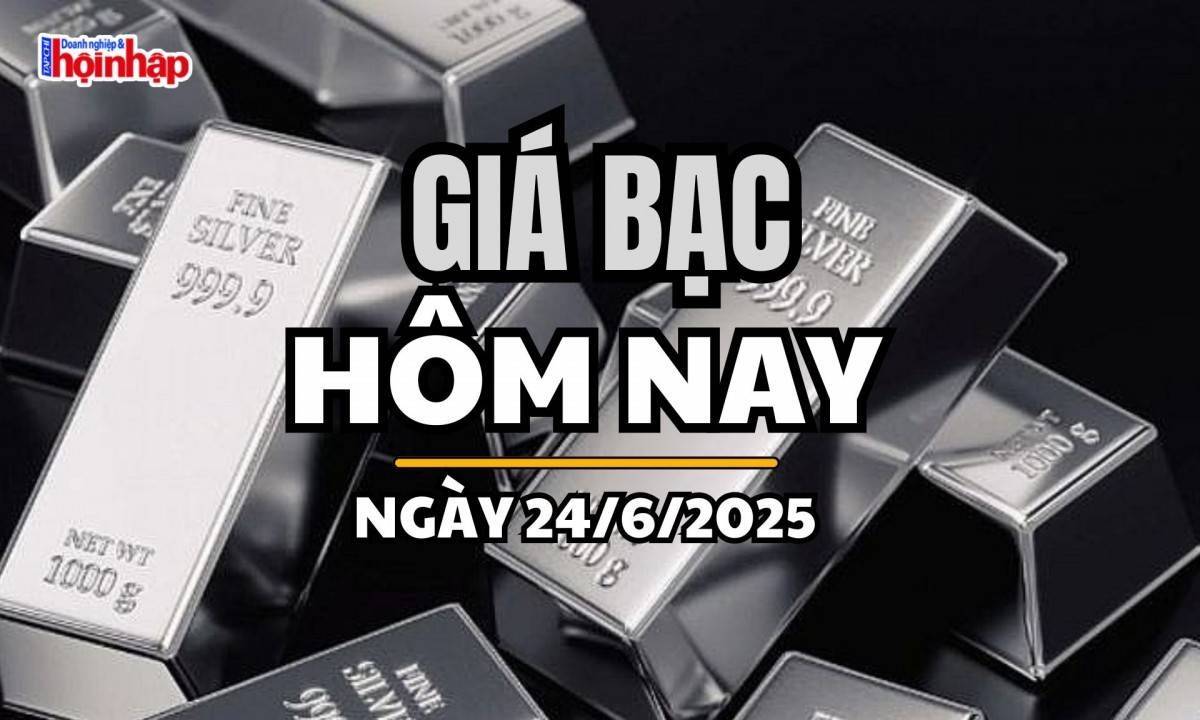 Giá bạc hôm nay 24/6/2025: Giá bạc tăng trở lại