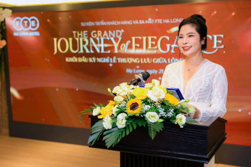 Hội đồng Nữ doanh nhân quốc tế chúc mừng bà Vũ Thị Thanh Loan khai trương khách sạn FTE Hạ Long