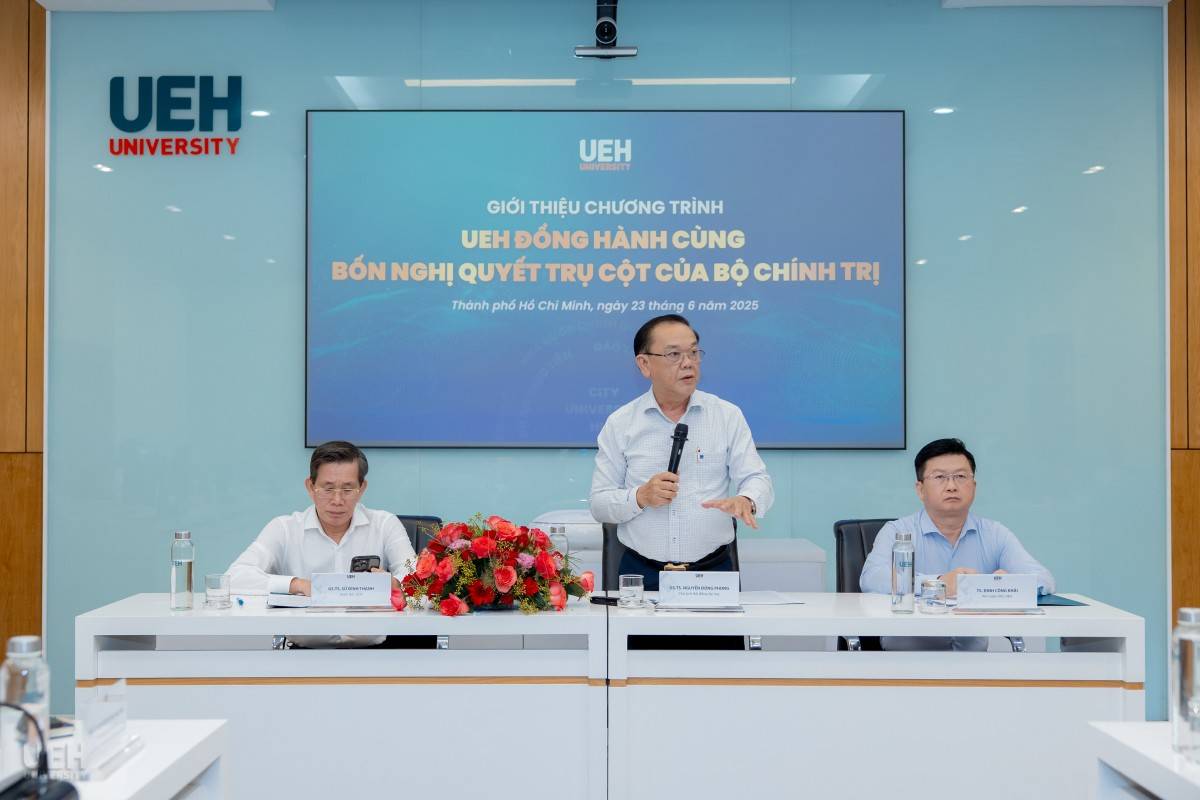 UEH đồng hành cùng 4 Nghị quyết trụ cột: Đổi mới để phát triển bền vững quốc gia