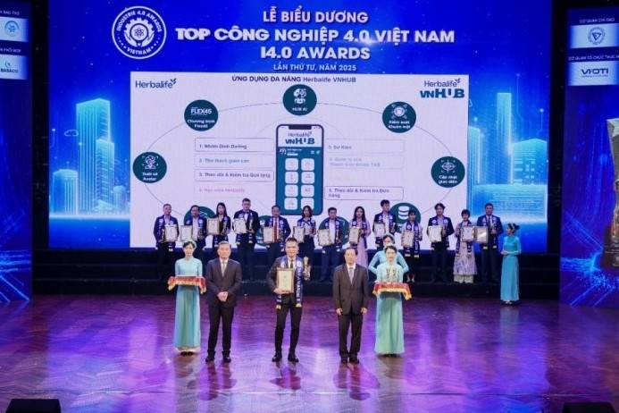Ứng dụng Herbalife VNHUB lần thứ ba liên tiếp được vinh danh “Top công nghiệp 4.0 Việt Nam”