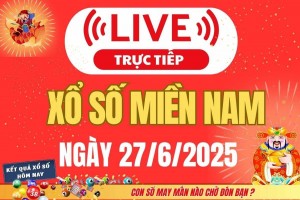 TRỰC TIẾP: Kết quả Xổ số miền Nam hôm nay 27/6/2025 - XSMN 27/6 - XSMN thứ Sáu cập nhật mới nhất