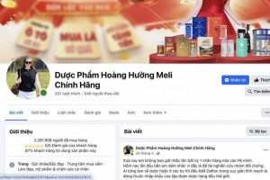 Bộ Y tế “tuýt còi” fanpage “Dược phẩm Hoàng Hường Meli chính hãng”