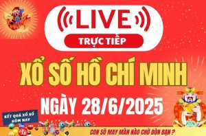 TRỰC TIẾP: Xổ số Hồ Chí Minh hôm nay ngày 28/6/2025 - XSHCM 28/6 - Kết quả xổ số Hồ Chí Minh hôm nay