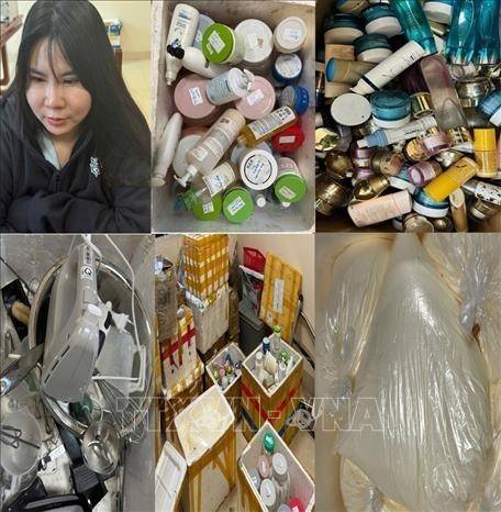 Nhìn lại vụ triệt phá cơ sở sản xuất, tiêu thụ mỹ phẩm giả tại Triệu Sơn (Thanh Hóa) Nhìn lại vụ triệt phá cơ sở sản xuất, tiêu thụ mỹ phẩm giả tại Triệu Sơn (Thanh Hóa)