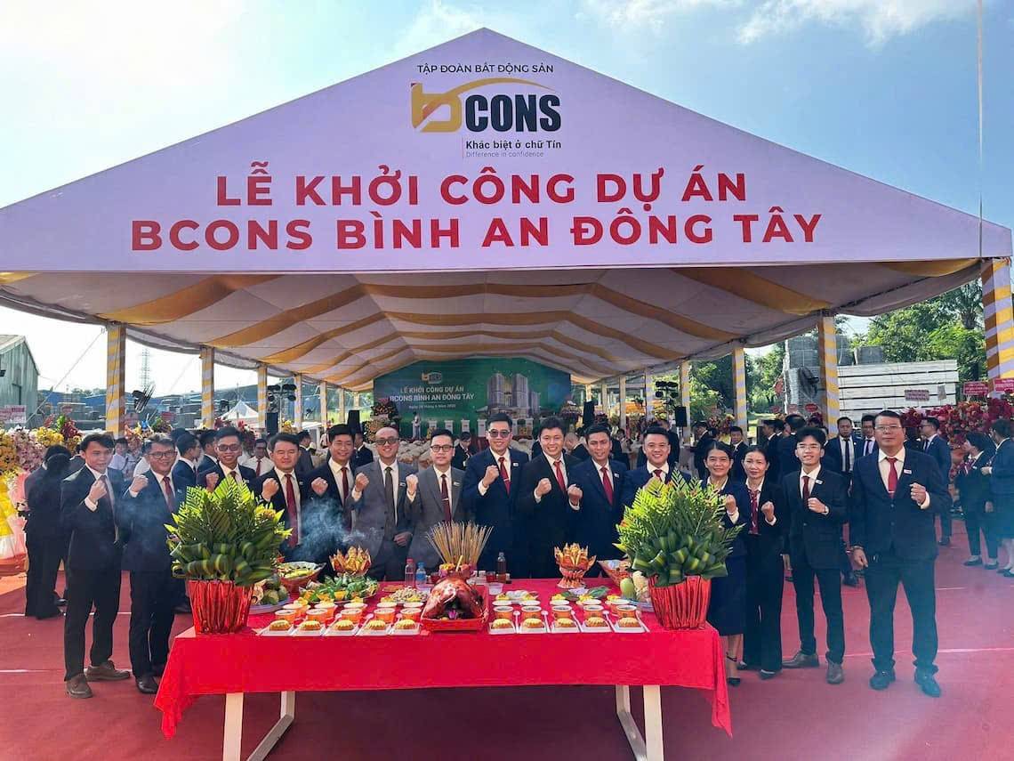 Tập đoàn Bcons tổ chức lễ khởi công Dự án Bcons Bình An Đông Tây