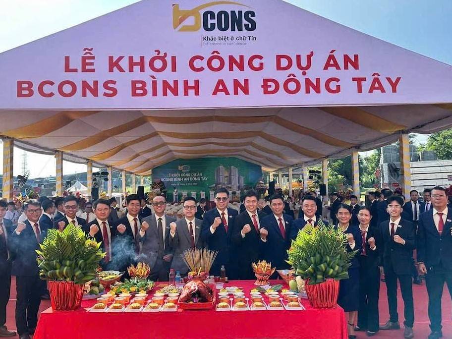 Tập đoàn Bcons tổ chức lễ khởi công Dự án Bcons Bình An Đông Tây