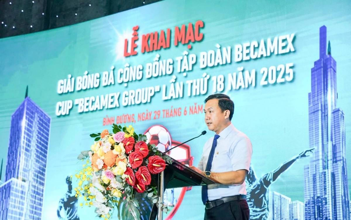 Sôi nổi Lễ khai mạc Giải bóng đá cộng đồng Tập đoàn Becamex Cúp “Becamex Group” lần thứ 18 năm 2025