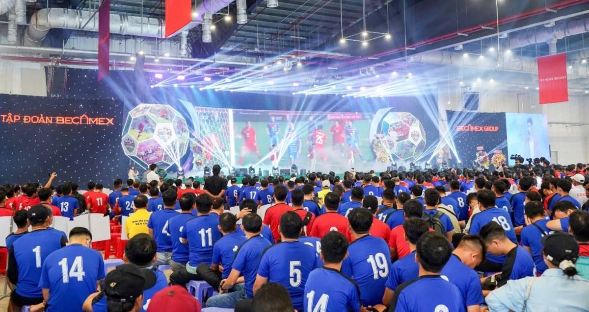 Sôi nổi Lễ khai mạc Giải bóng đá cộng đồng Tập đoàn Becamex Cúp “Becamex Group” lần thứ 18 năm 2025