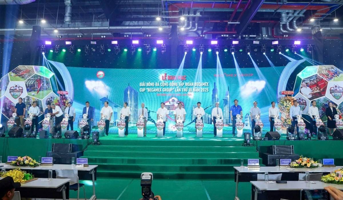 Sôi nổi Lễ khai mạc Giải bóng đá cộng đồng Tập đoàn Becamex Cúp “Becamex Group” lần thứ 18 năm 2025