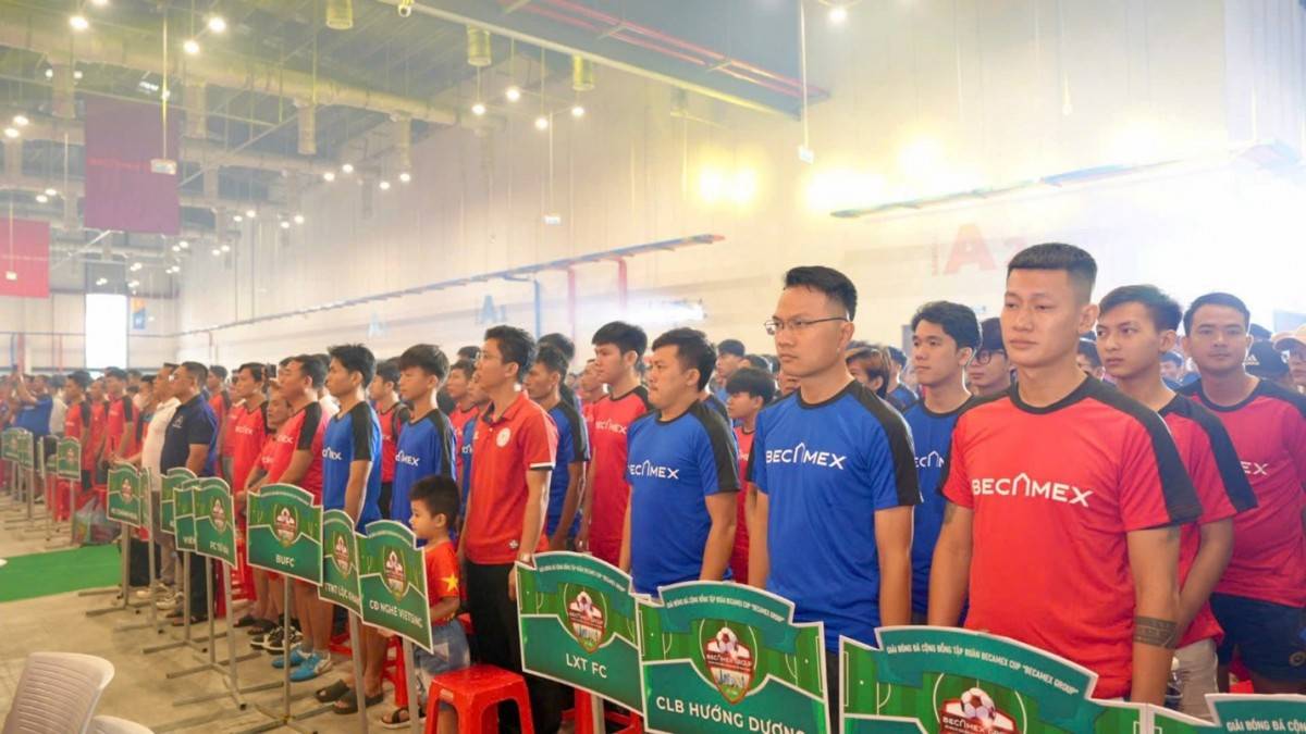 Sôi nổi Lễ khai mạc Giải bóng đá cộng đồng Tập đoàn Becamex Cúp “Becamex Group” lần thứ 18 năm 2025