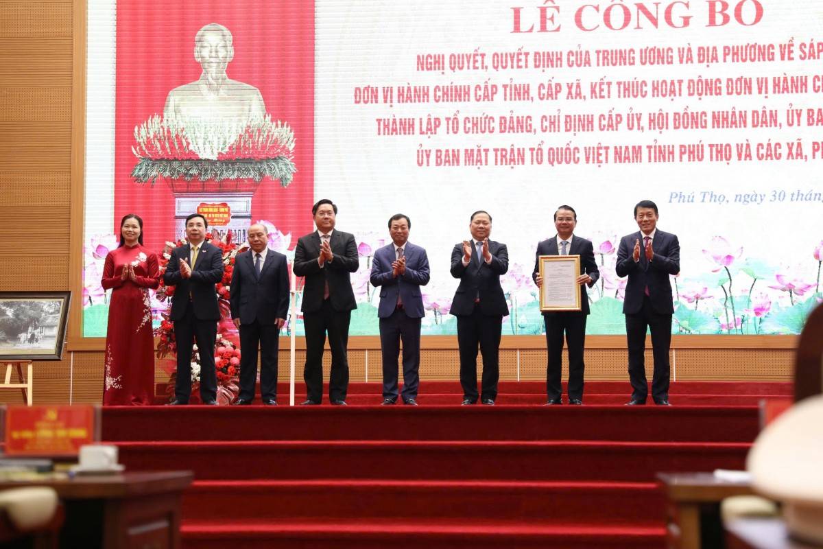 Bước ngoặt lịch sử: Phú Thọ vận hành bộ máy mới sau sáp nhập 3 tỉnh