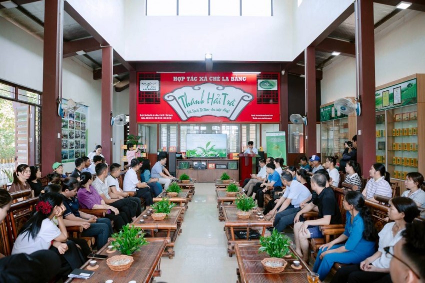 Bà con nông dân chăm chú lắng nghe hướng dẫn từ các chuyên gia trong buổi tập huấn