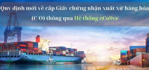 Quy định mới về cấp Giấy chứng nhận xuất xứ hàng hóa (C/O) thông qua Hệ thống eCoSys