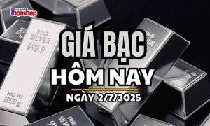 Giá bạc hôm nay 2/7/2025: Giá bạc giảm nhẹ