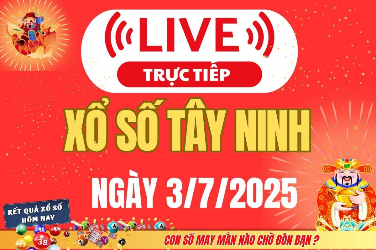 Xổ số Tây Ninh hôm nay ngày 26/6/2025 - XSTN 26/6 - Kết quả xổ số Tây Ninh hôm nay