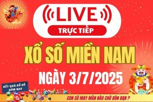 TRỰC TIẾP: Kết quả Xổ số miền Nam hôm nay 3/7/2025 - XSMN 3/7 - XSMN thứ Năm cập nhật mới nhất