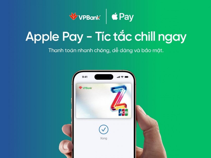 VPBank triển khai Apple Pay cho chủ thẻ VPBank JCB thanh toán dễ dàng, an toàn và riêng tư trên iPhone, Apple Watch, iPad hoặc Mac