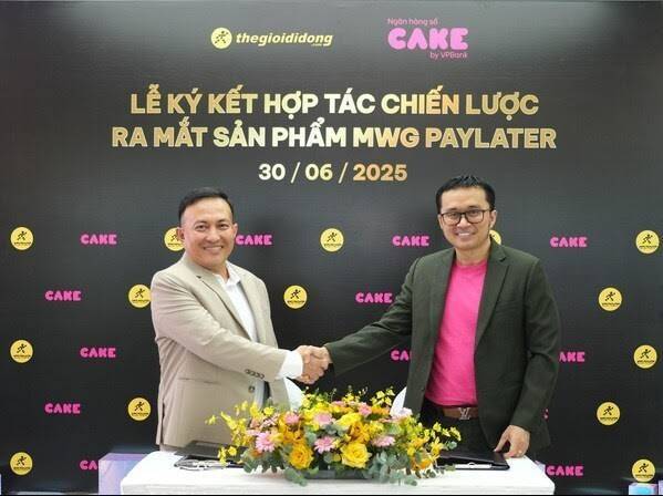 Ngân hàng số Cake hợp tác với Tập đoàn Thế Giới Di Động ra mắt dịch vụ trả sau PayLater