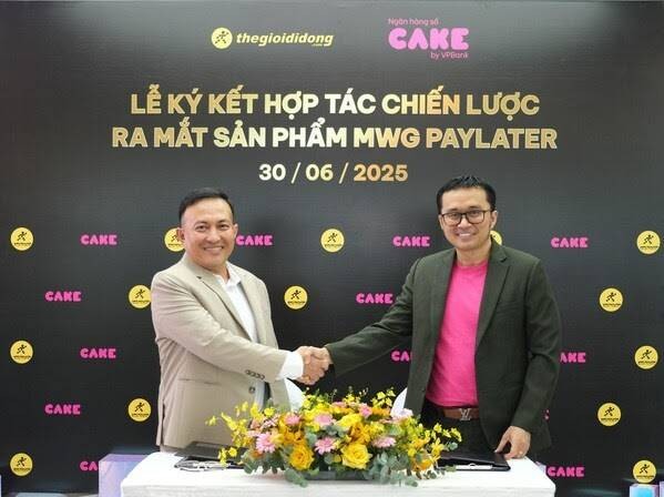 Ngân hàng số Cake hợp tác với Tập đoàn Thế Giới Di Động ra mắt dịch vụ trả sau PayLater