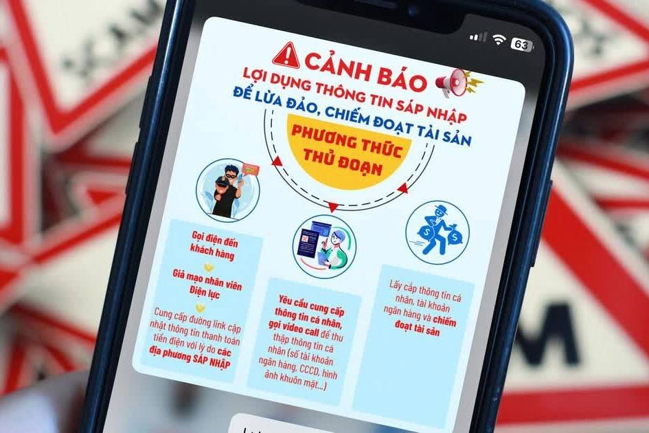 Cảnh báo lừa đảo tinh vi núp bóng thay đổi địa giới hành chính