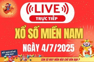 TRỰC TIẾP: Kết quả Xổ số miền Nam hôm nay 4/7/2025 - XSMN 4/7 - XSMN thứ Sáu cập nhật mới nhất