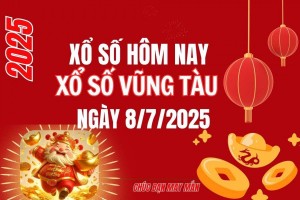 XSVT 8/7, Kết quả xổ số Vũng Tàu hôm nay 8/7/2025, Trực tiếp XSVT ngày 8 tháng 7
