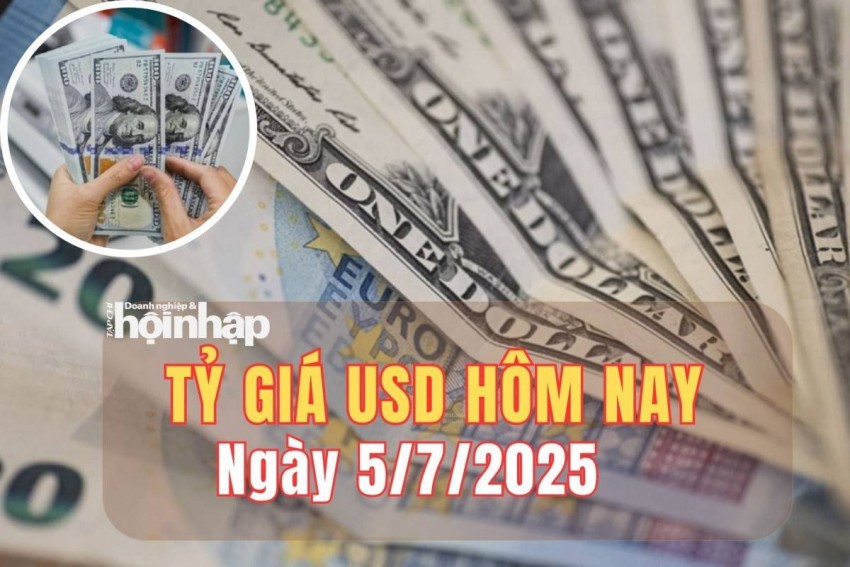 Tỷ giá USD hôm nay 5/7/2025: So với đồng euro và yên Nhật, đồng USD thế giới giảm nhẹ 