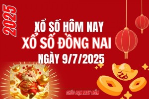 XSDN 9/7, Kết quả xổ số Đồng Nai hôm nay 9/7/2025, Trực tiếp XSDN ngày 9 tháng 7