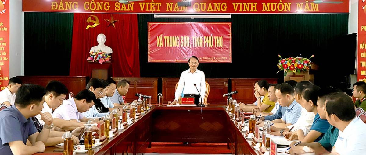Phú Thọ: Bí thư Tỉnh ủy khảo sát Trung Sơn trong chuyến công tác đầu tiên sau sáp nhập