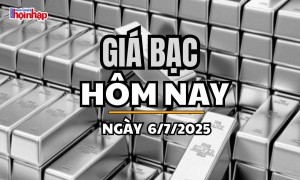 Giá bạc hôm nay 6/7/2025: Giá bạc giữ đà ổn định trong phiên cuối tuần