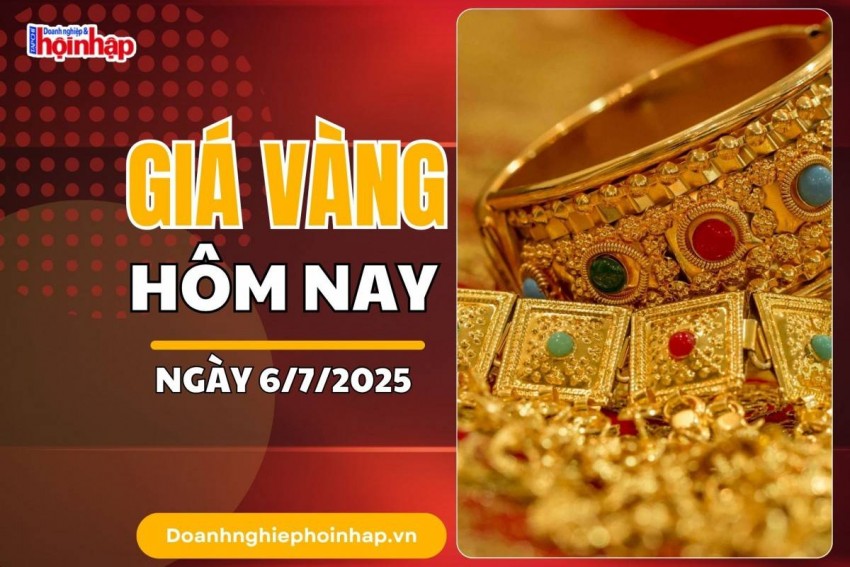 Giá vàng hôm nay 6/7: Vàng miếng SJC neo cao, sát mốc 121 triệu đồng/lượng