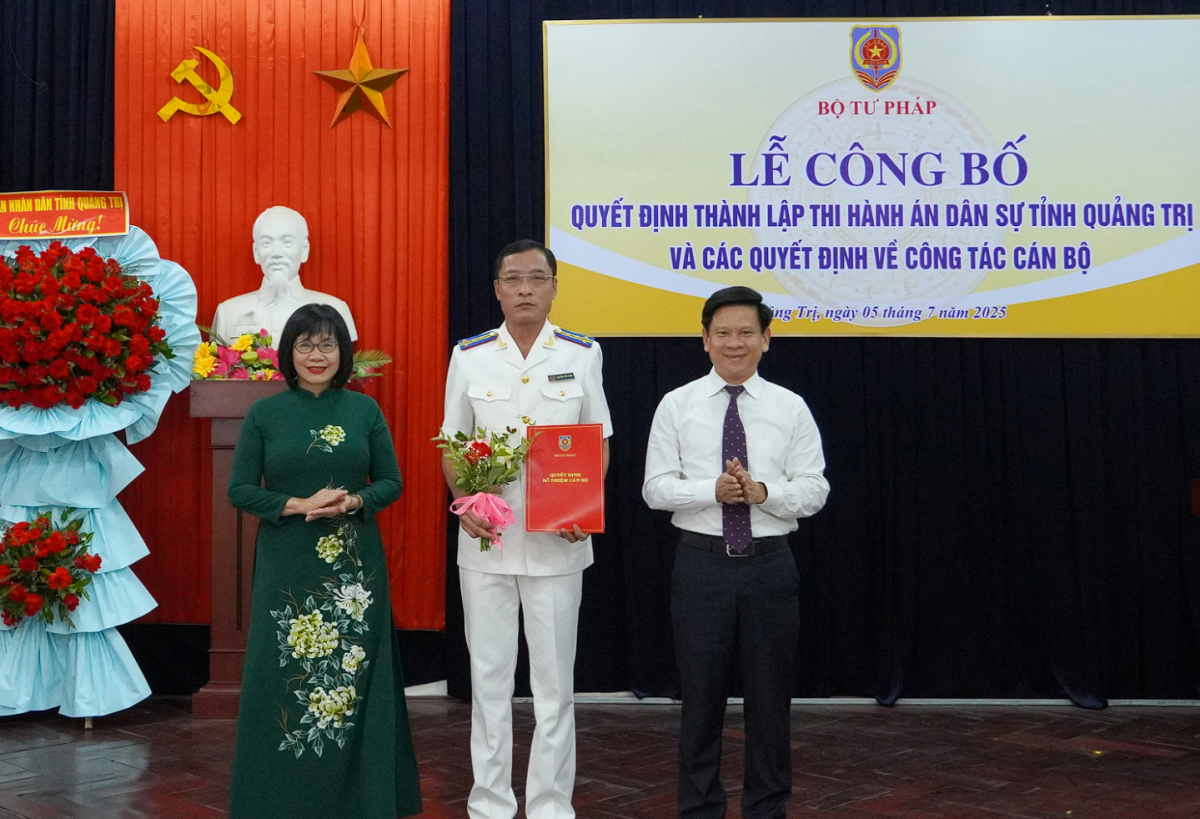 Quảng Trị thành lập Thi hành án dân sự tỉnh mới sau sáp nhập