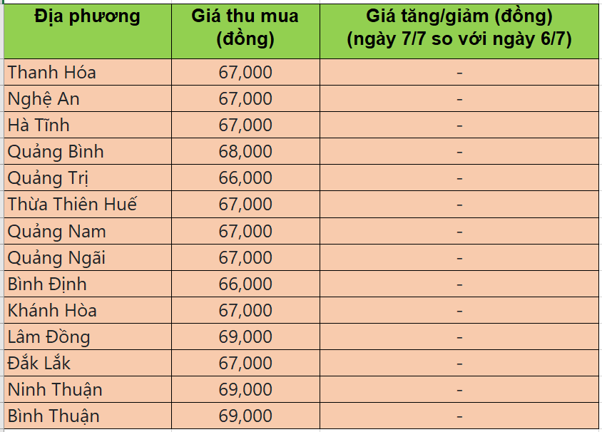 Bảng giá heo hơi tại miền Trung - Tây nguyên hôm nay 7/7/2025