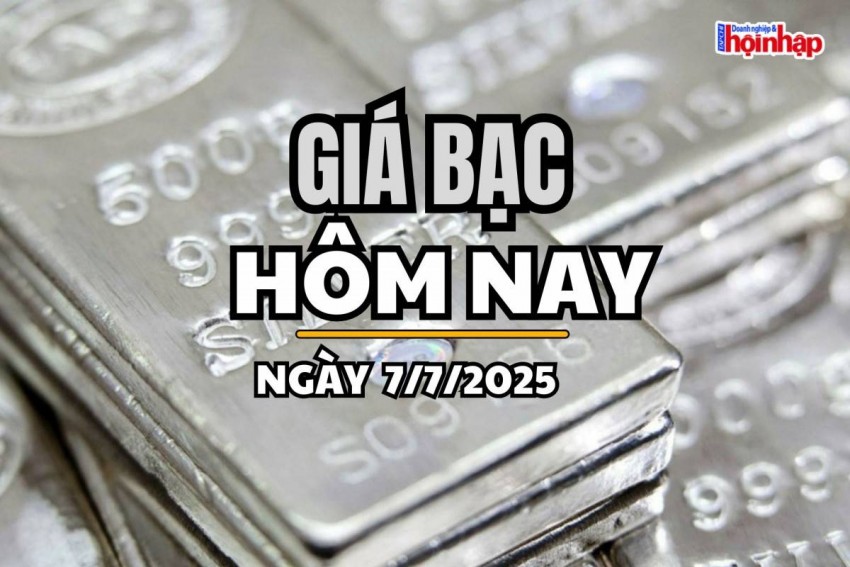 Giá bạc hôm nay 7/7/2025: Giá bạc trong nước đi ngang, thế giới biến động nhẹ 