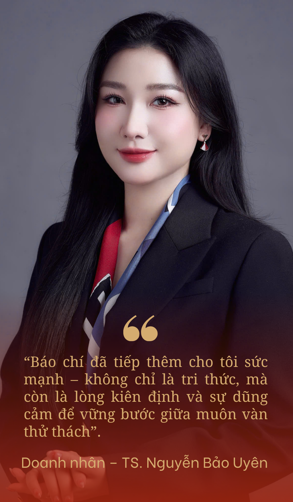 Doanh nhân – TS. Nguyễn Bảo Uyên: “Báo chí đã tiếp thêm sức mạnh cho tôi”
