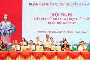 Thường trực Ban Bí thư Trần Cẩm Tú tiếp xúc cử tri tại Lào Cai: Lắng nghe, chia sẻ và định hướng phát triển bền vững