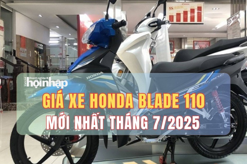 Giá xe máy Honda Blade 110 mới nhất tháng 7/2025: Đại lý tăng nhẹ giá từ 1 đến 1,1 triệu đồng