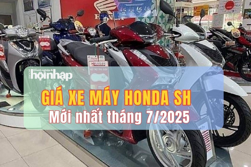Giá xe máy Honda SH mới nhất tháng 7/2025 điều chỉnh: Giá đại lý chênh từ 1,7 đến 8 triệu đồng so với niêm yết