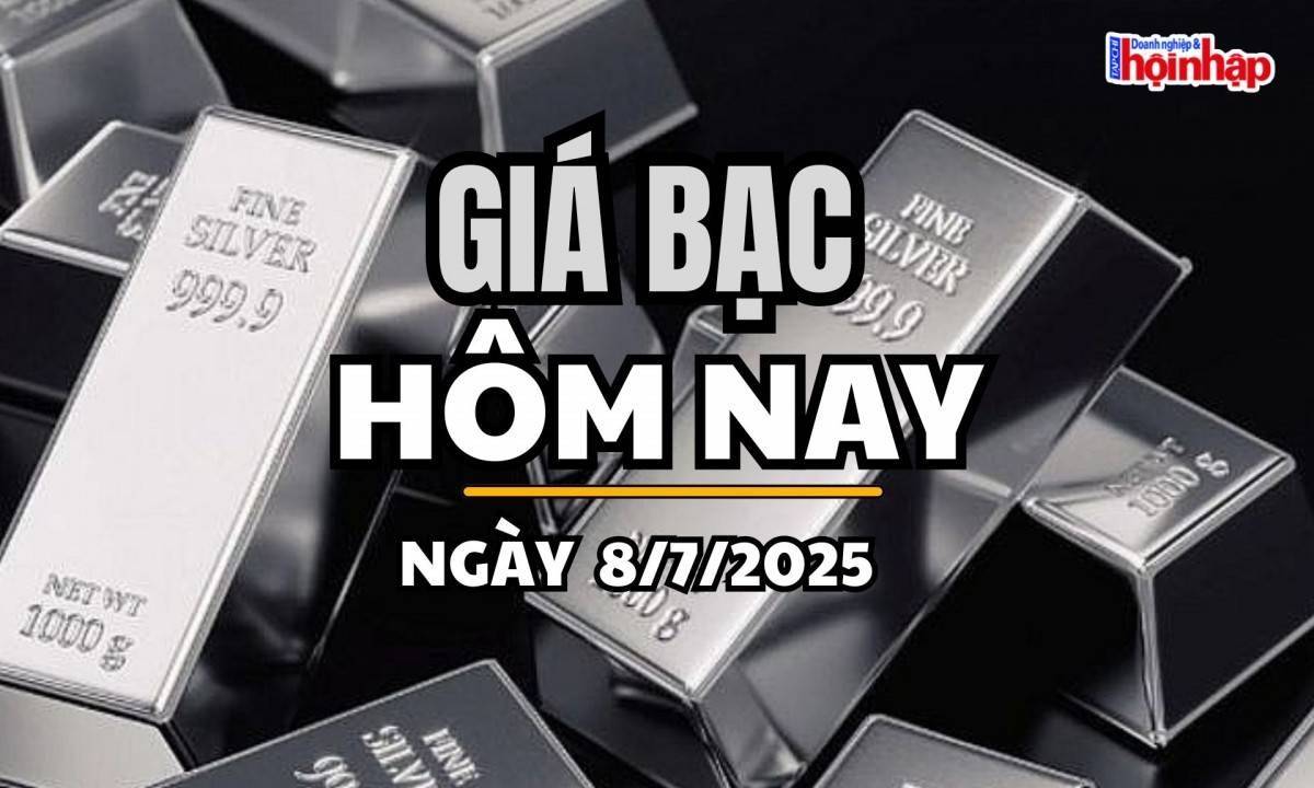 Giá bạc hôm nay 8/7/2025: Giá bạc thế giới giảm nhẹ