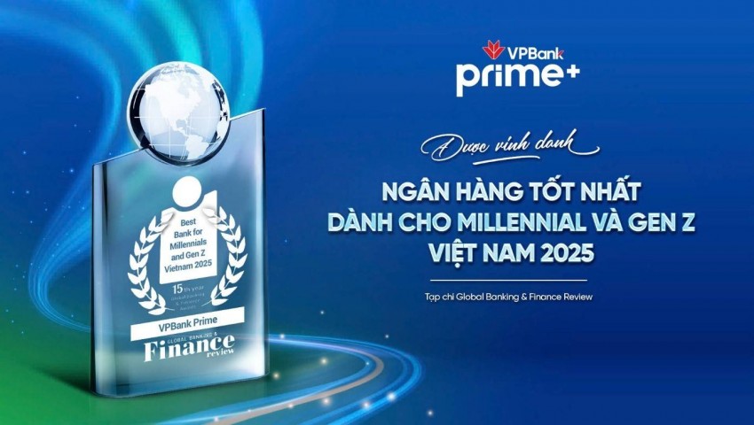 VPBank Prime là thương hiệu tài chính đầu tiên được vinh danh “Ngân hàng tốt nhất dành cho Millennial và Gen Z Việt Nam 2025”