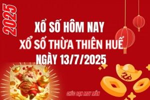 XSTTH 13/7, Kết quả xổ số Thừa Thiên Huế hôm nay 13/7/2025, Trực tiếp XSTTH ngày 13 tháng 7