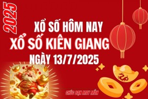 XSKG 13/7, Kết quả xổ số Kiên Giang hôm nay 13/7/2025, Trực tiếp XSKG ngày 13 tháng 7