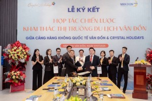 Cảng Hàng không quốc tế Vân Đồn bắt tay Crystal Holidays mở rộng nguồn khách và quảng bá điểm đến