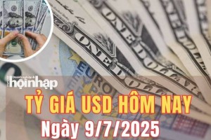 Tỷ giá USD hôm nay 9/7/2025: Đồng USD tiếp tục tăng nhẹ