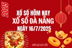 XSDNA 16/7, Xổ số Đà Nẵng ngày 16 tháng 7, Trực tiếp Kết quả Xổ số Đà Nẵng hôm nay ngày 16/7/2025