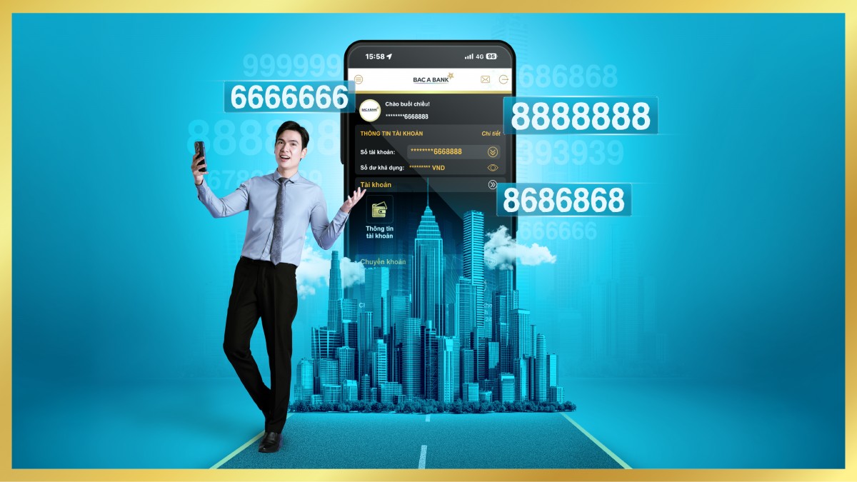 Tài khoản số đẹp BAC A BANK đa dạng lựa chọn, khởi phát thành công