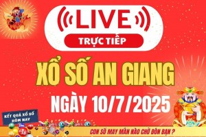 Xổ số An Giang hôm nay ngày 10/7/2025 - XSAG 10/6 - Kết quả xổ số An Giang hôm nay
